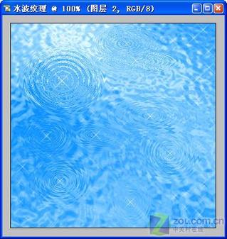 运用photoshop内置滤镜等工具制作水面波纹效果