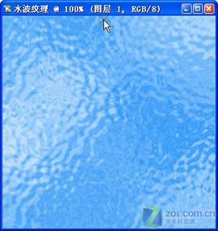 运用photoshop内置滤镜等工具制作水面波纹效果