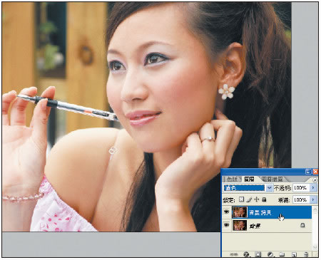Photoshop ����Ů������Ƭϸ�����׷�ɫ