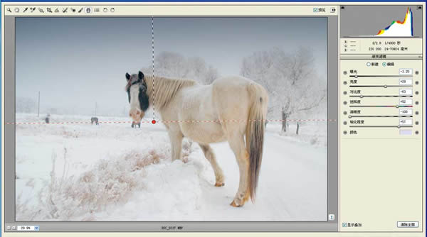 灰暗中制造淡雅意境——雪景照片的PS美化处理教程