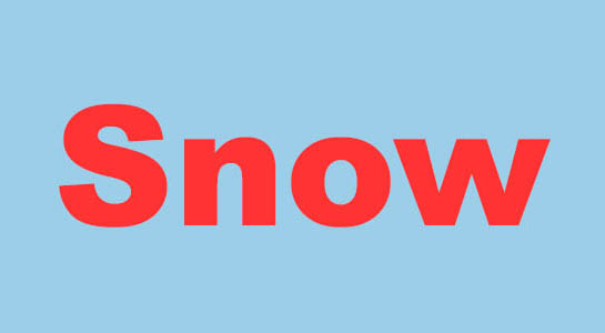 PS艺术字教程：利用滤镜及图层样式制作简单的积雪字