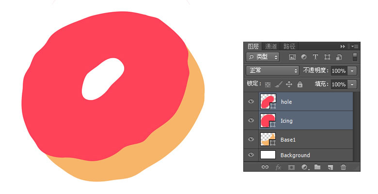Photoshop制作美味的甜甜圈详细步骤